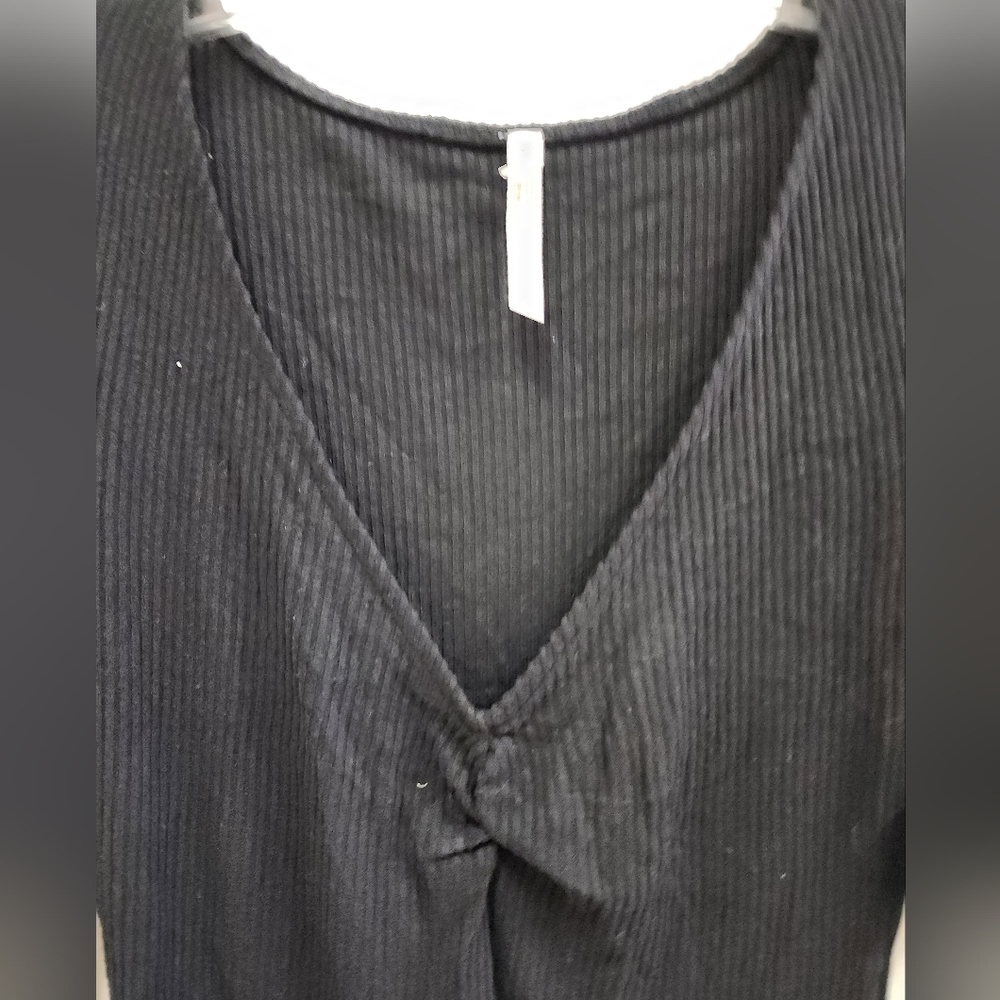 NEW! FREE PEOPLE  Blouse black Large - Picture 5 of 6